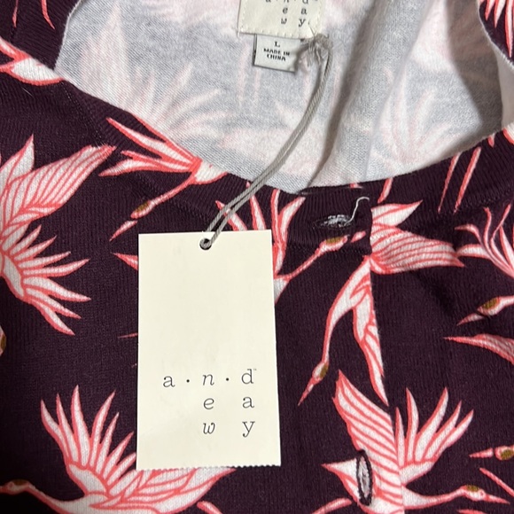 Stylish bird print cardigan - Picture 2 of 3